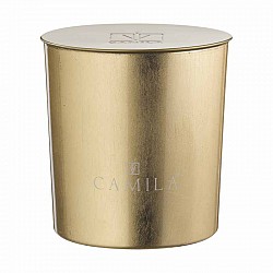 CAND.200GR D.9 H.9 CM FOGLIA ORO FRAG. LIMONE E ZENZERO 35OR