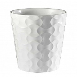 BIANCO VASO CERAMICA EST.CM. 13,2 X 13,2 X H 13,5 INT.12 X.H.12