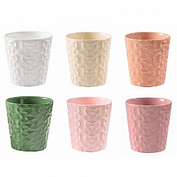 B.CO-PANNA-V.SCURO-ROSA-ORCHIDEA-ECRU SFERA CERAM.EST CM 13,2X H.13,5 INT.12XH12