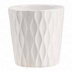 BIANCO VASO TERRACOTTA EST.D.16.5 H 17 CM