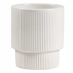 BIANCO VASO TERRACOTTA EST.D.13 H 15 CM