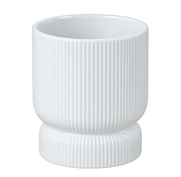 BIANCO VASO CERAMICA EST.D.16 H 20 CM