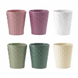 BIANCO/VERDE SALVIA/VERDE SCURO/PANNA/ROSA/LILLA VASO CERAMI