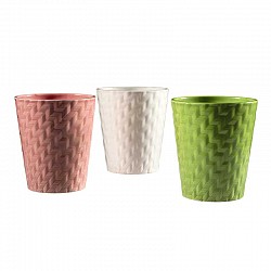BIANCO-V.MELA-CIPRIA VASO CERAMICA EST D.12,8 H 14,2 CM INT 11,5 H 13,5