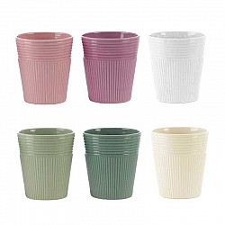 BIANCO/VERDE SALVIA/VERDE SCURO/PANNA/ROSA/LILLA VASO CERAMI