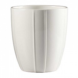 BIANCO VASO CERAMICA EST. D12.8H14.2CM INT.D 11.5 H.13