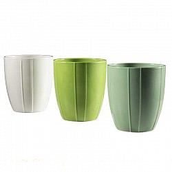 BIANCO-V.MELA-V.SALVIA VASO CERAMICA ESTD12.8H14.2CM INT.D 11.5 H.13