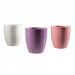 BIANCO-CIPRIA-ORCHIDEA VASO CERAMICA EST.D12.8H14.2CM INT.D 11.5 H.13