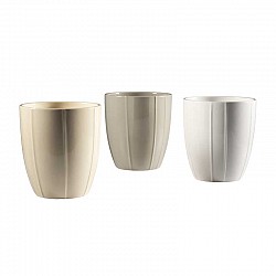 BIANCO-PANNA-GRIGIO TORTORA EST.D12.8H14.2CM INT.D 11.5 H.13