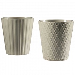 GRIGIO TORTORA VASO CERAMICA EST.D12.8H14.2CM INT.D 11.5 H.13.5