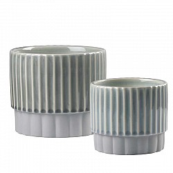 C.TA ZUCCHERO SET CERAM. EST. CM.20.5x20.5xH.17.8+15x15xH.13INT.19 XH.16+13XH12