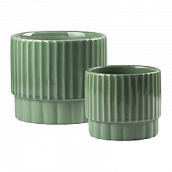 V.SALVIA SET CERAM EST.CM 20.5x20.5xH17.8+ 15x15xH.13CM INT.19 X H16 CM+1 XH12CM
