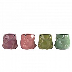 ROSA/V.MELA/V.SALVIA/CICLAMINO VASO CERAMICAEST.CM.10,3X10,3XH.10,2 INT.6,5XH9