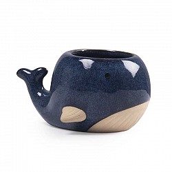 BLU VASO CERAMICA EST. CM. 10,4 X 7,5 X H. 5,3 INT.5 X H.4