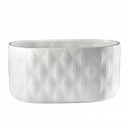 BIANCO VASO  CERAMICA EST.25,2 X 12,9 X H.12,1 INT.23,5X12XH.11