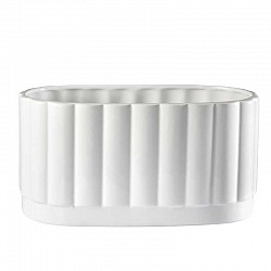 BIANCO VASO  CERAMICA EST.25,2 X 12,9 X H.12,1 INT.23,5X12XH.11