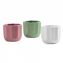 BIANCO-CIPRIA-V.SALVIA VASO CERAMICA EST.CM. 7,8 X 7,8 X H 6,3 INT.7 X H. 6