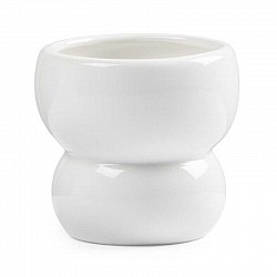 BIANCO VASO CERAMICA EST.CM.7,8 X 7,8 X H 8,3 INT.6,5 X H.6,5