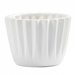 BIANCO VASO CERAMICA EST.CM.12,9 X 12,9 X H. 9,8 INT.10,5 X H.8,5