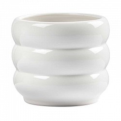 BIANCO VASO CERAMICA EST.CM. 14,5 X 14,5 X H.12,5 INT.12 X H.11