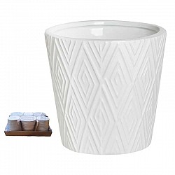 BIANCO CASPO CERAMICA EST D.13 H 14 INT D11 H 13