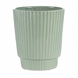 VERDE MENTA  VASO CERAMICA  EST D.14.4 H.16 CM INT.13 H.15.5