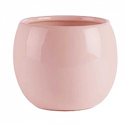 ROSA SFERA  CERAMICA EST.D 14 H.12.5 CM. INT.D,11.5 H.11