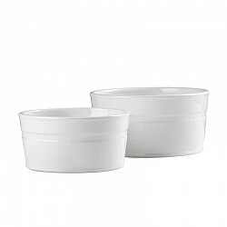 BCO SET 2 PZ.VASO CERAMICA EST.CM.15,5X15,5X7,5+ 18X18XH9 INT.16.5X7,5+14X6