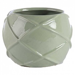 VERDE SALVIA CASPO CERAMICA  EST D.12.5 H.10.5 INT D9 H9