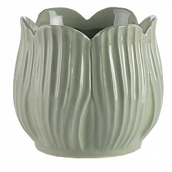 VERDE SALVIA CASPO CERAMICA  EST D.13.5 H.13 INT D11.5 H11.