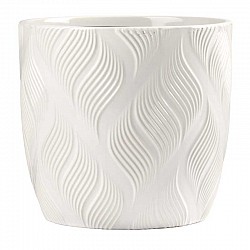 BIANCO VASO CERAMICA EST.CM.15 X 15 X H.14,5 INT.14 X H.13