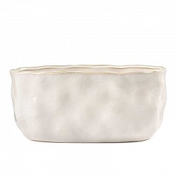 BIANCO VASO CERAMICA EST.CM. 26,5 X 13 X H.11,7 INT.25X12X H.10