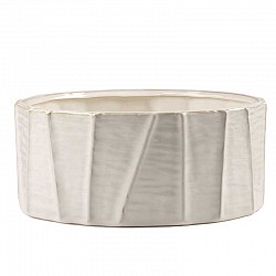 BIANCO VASO CERAMICA EST.CM. 30 X 30 X H. 14 INT.28,5 X H. 12