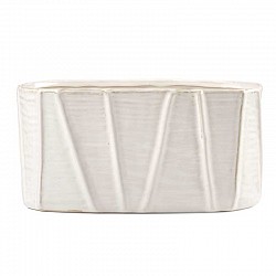 BIANCO VASO CERAMICA EST.CM.26 X 14 X H.13 INT.25 X 13 X H 12