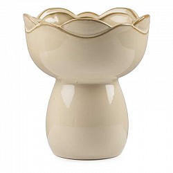 CREMA VASO CERAMICA EST.CM. 23 X 23 X H.30 INT.21 X H.13