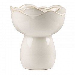 BIANCO VASO CERAMICA EST.CM. 23 X 23 X H.30 INT.21 X H.13