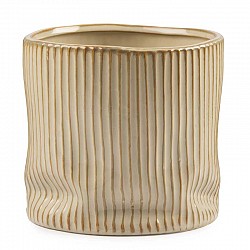 CREMA VASO CERAMICA EST.CM.16,8 X 16,8 X H.16 INT.15 X.H.14,5