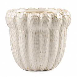 BIANCO VASO CERAMICA EST.CM.18 X 18 X H.16,5 INT.13,5 X H.16