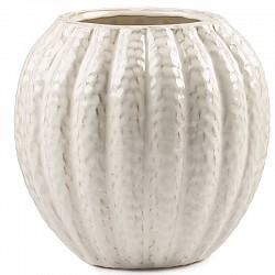 BIANCO VASO CERAMICA EST.CM.22 X 22 X H.20,7 INT.11,5XH.19