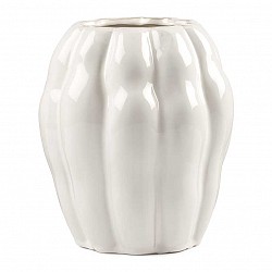 BIANCO VASO CERAMICA EST.CM.18 X 18 X H.20 INT.8,5 X H.19