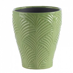 VERDE VASO TERRACOTTA  EST D.13 H.15 CM INT.D.11.3 H.15 CM