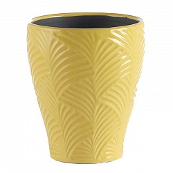 GIALLO VASO TERRACOTTA  EST D.13 H.15 CM INT.D.11.3 H.15 CM