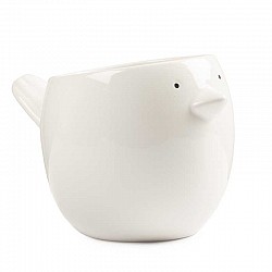 BIANCO VASO CERAMICA EST.CM.13 X 9 X H.8 INT.6H6
