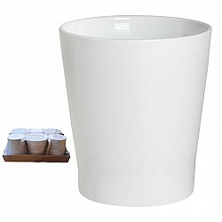 BIANCO  CASPO CERAMICA  OPACO D.13H14 CM INT D12 H 13