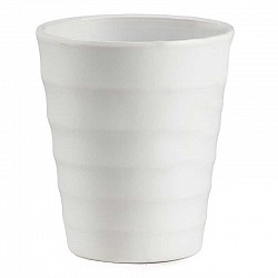 BIANCO CASPO CERAMICA  ONDULATO OPACO D.13H15 INT D12H13.5
