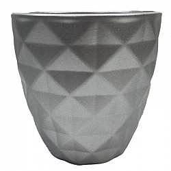 MET ARGENTO CASPO CERAMICA  LUCIDO D.13H13 INTD12H12