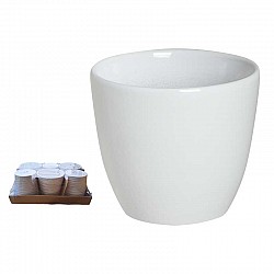 BIANCO CASPO CERAMICA  D.7 H.6 INT D6H5