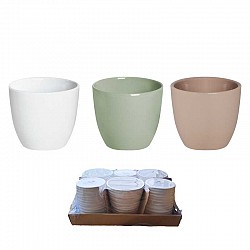 CIPRIA VERDE SALVIA BIANCO CASPO CERAMICA  D.7 H.6 INT D6H5