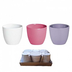 FUCSIA GLICINE BIANCO CASPO CERAMICA  D.7 H.6 INT D6H5