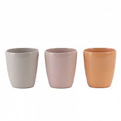 TORTORA-CIPRIA-ALBICOCCA VASO TERRACOTTA EST.D.10H11CMINT.D